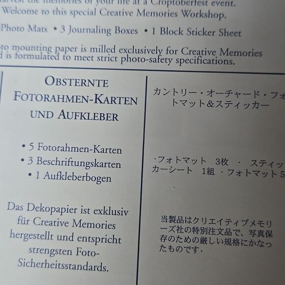 VINTAGE CREATIVE MEMORIES COUNTRY ORCHARD PHOTO MATS & STICKERS  RETIRED green - Picture 7 of 16